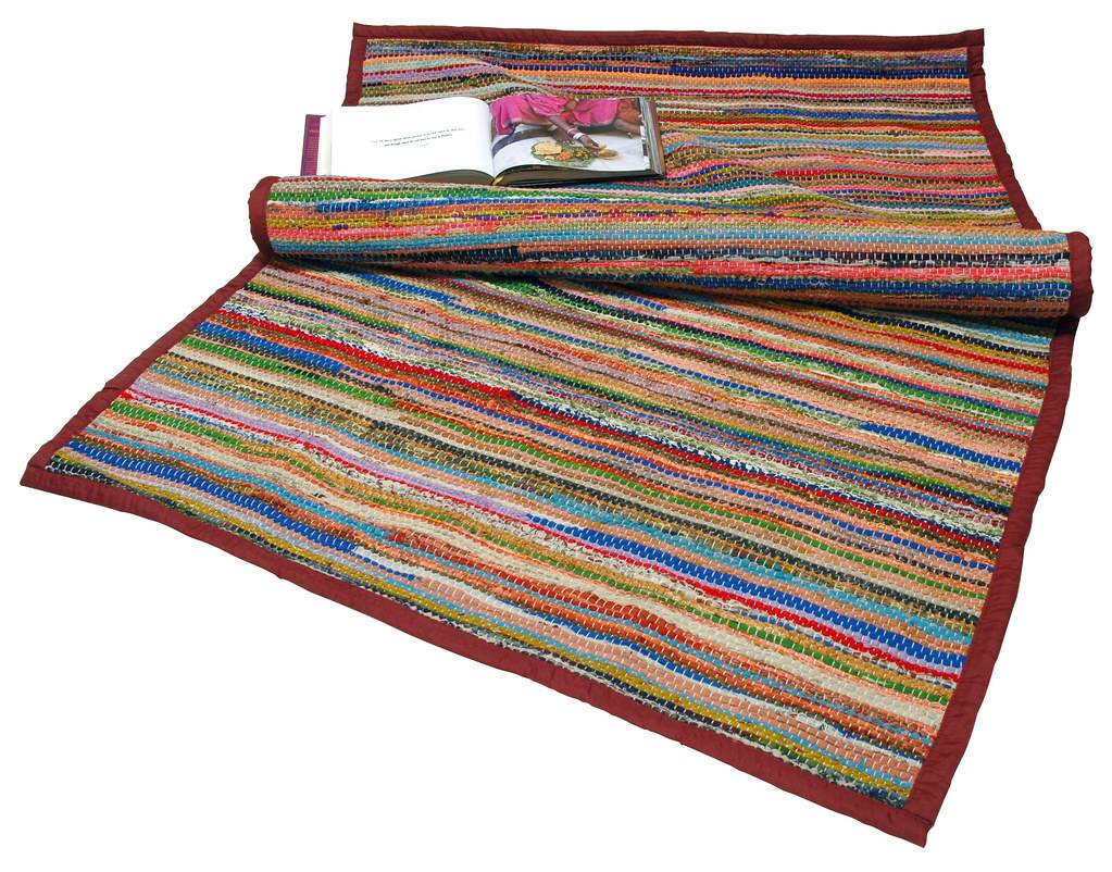 Durry - recycled silk rug